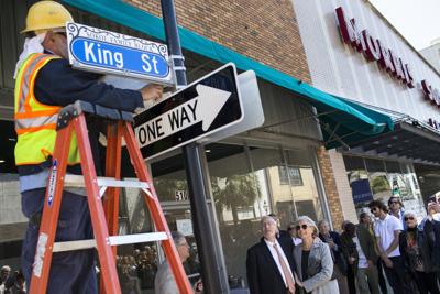Charleston Block Dedicated To Longtime Furniture Operator Sokol And Lede Sokol Dedication Print Lede01 Jpg Copy