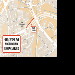 Sinkhole closes highway ramp in downtown Greenville, city says. Crews will need to excavate it.