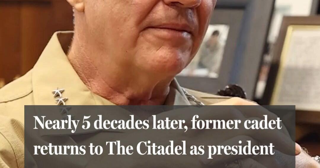 Nearly 5 decades later, former cadet returns to The Citadel as president