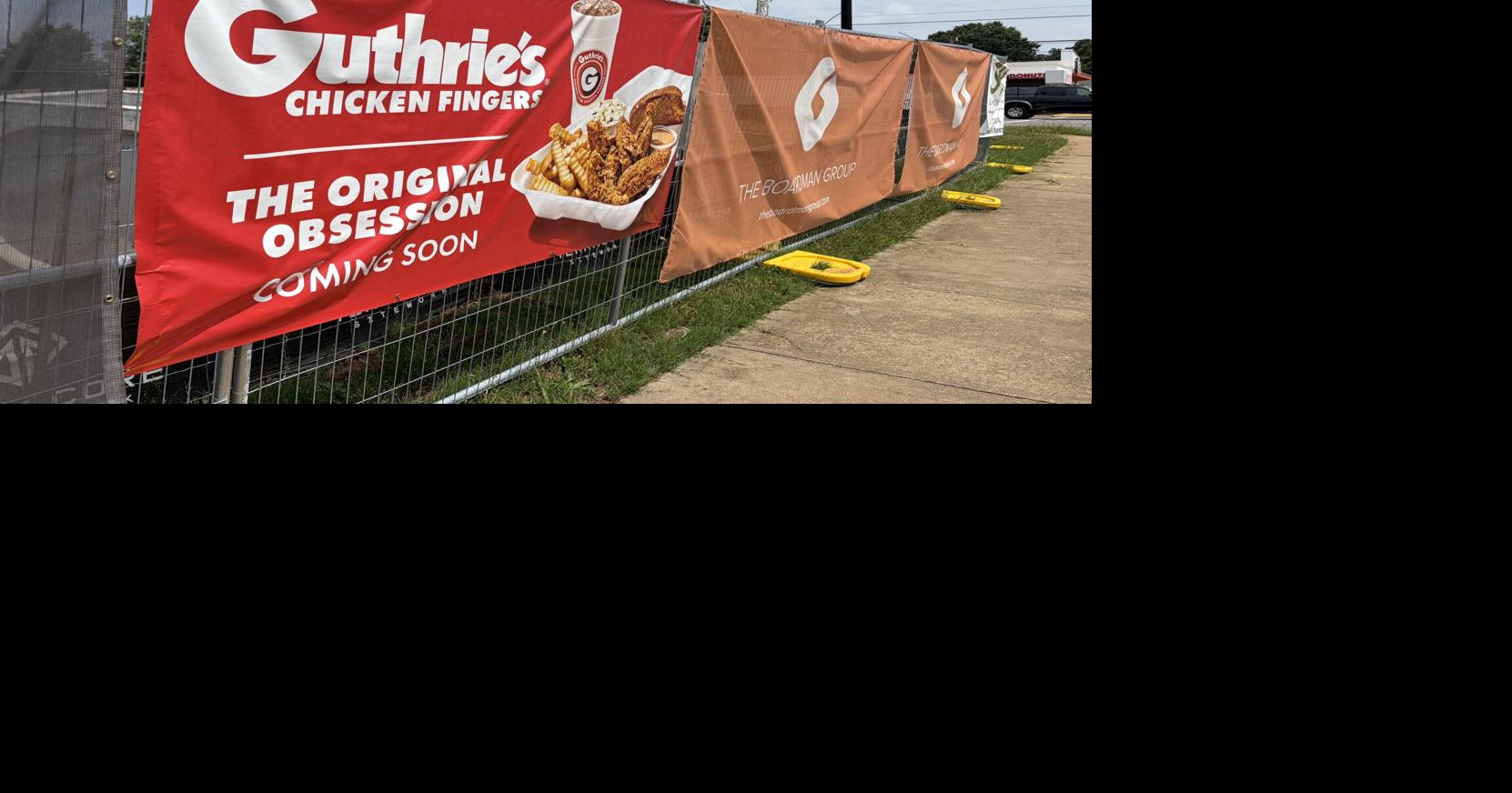 Guthrie's chicken finger chain is building a new location on this busy Greenville thoroughfare