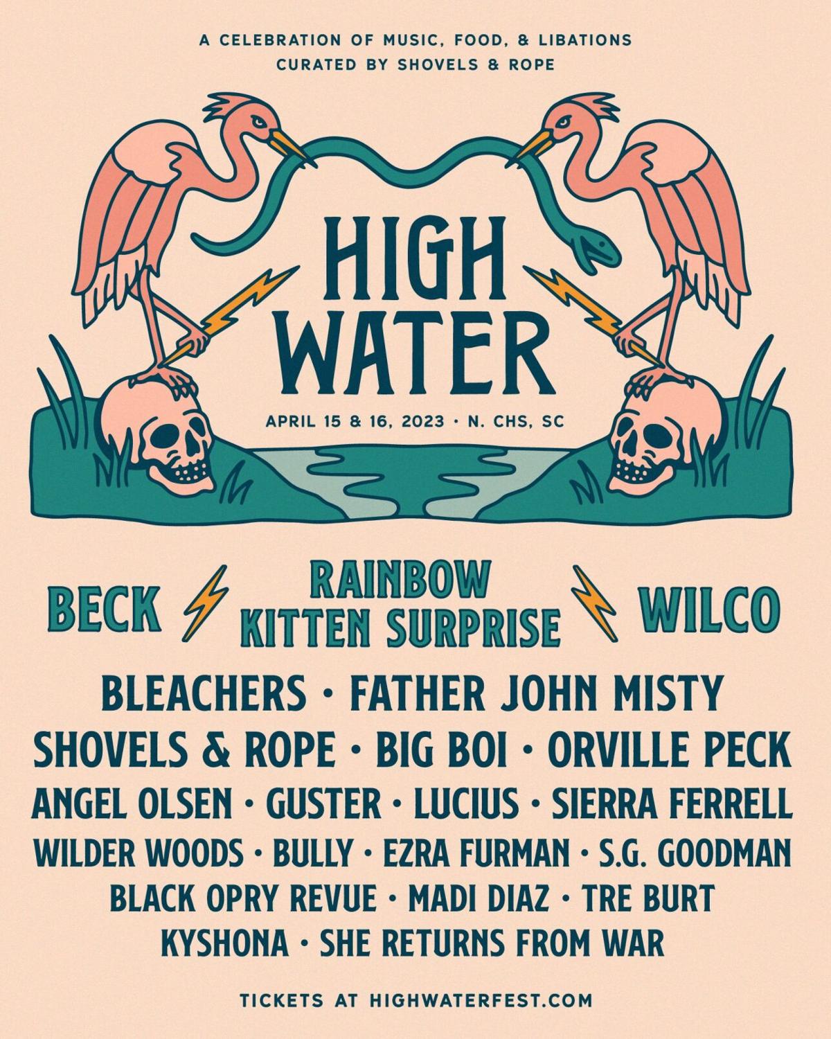 Beck, Wilco, Rainbow Kitten Surprise will headline 2023 High Water