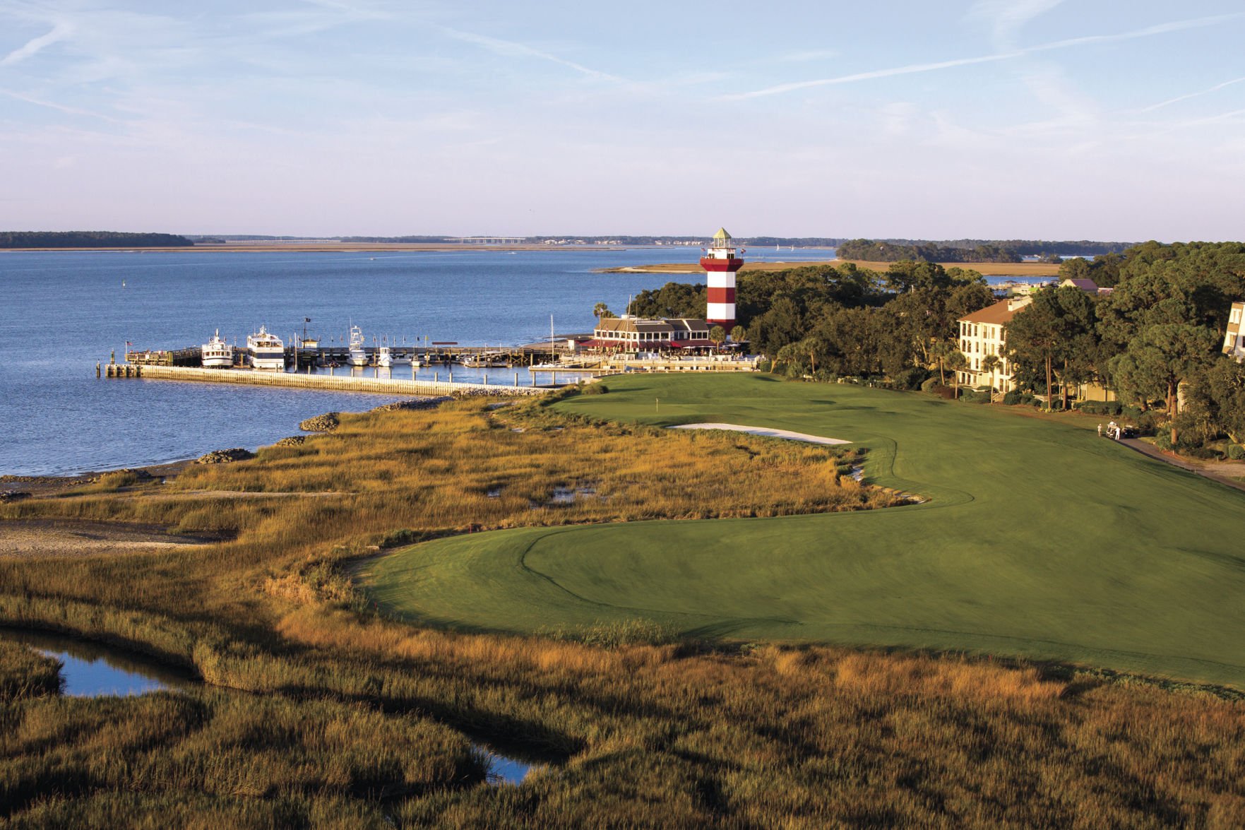 Best 18 golf holes in South Carolina Harbour Towns finishing hole along Calibogue Sound voted No