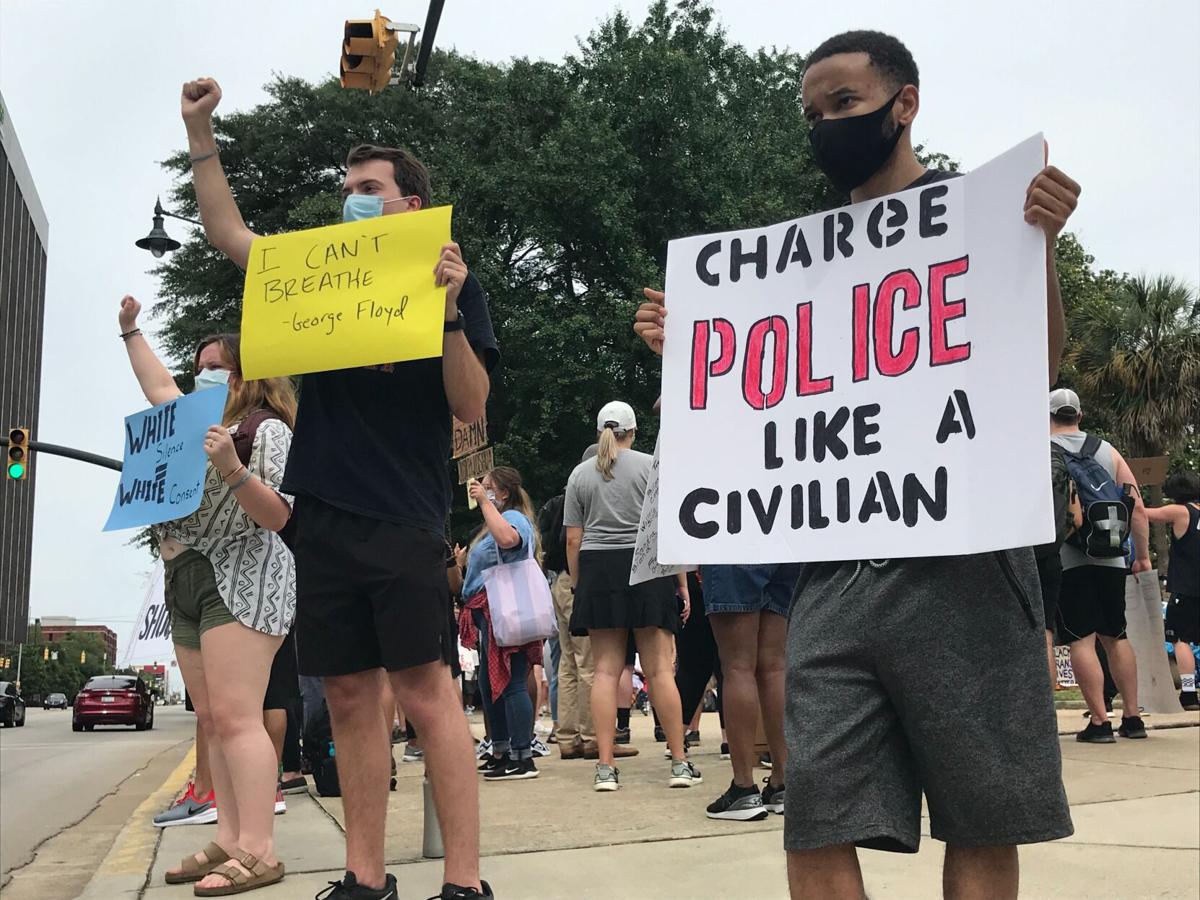 Protesters at the S.C. Statehouse on June 6