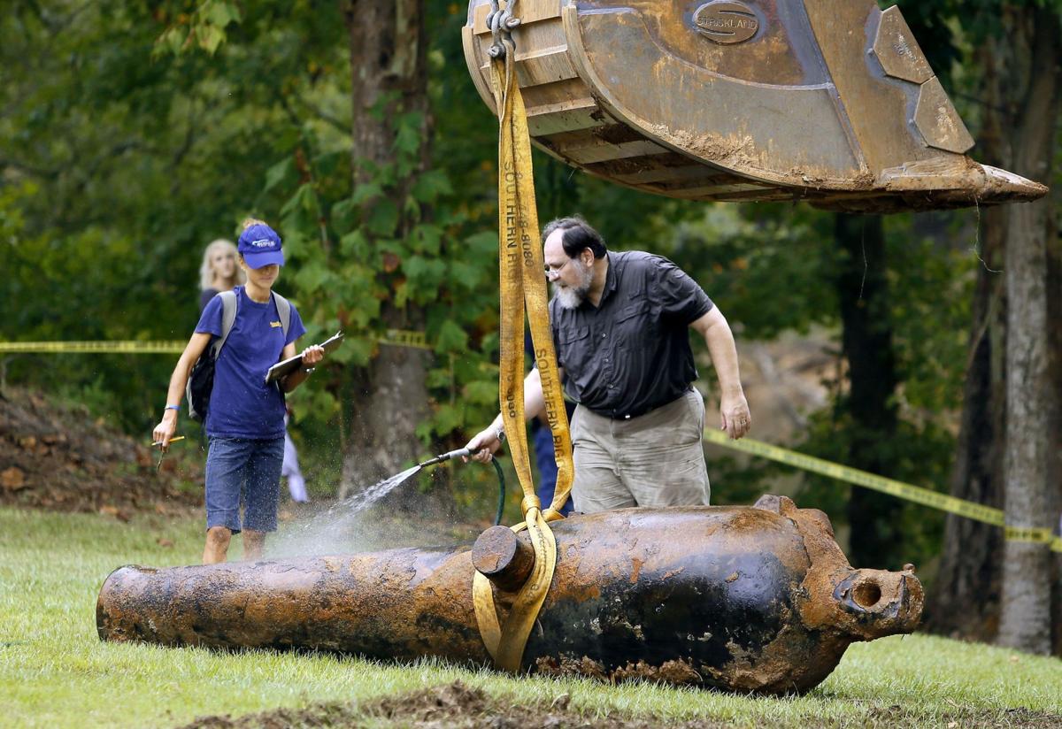 Civil War Cannons Raised