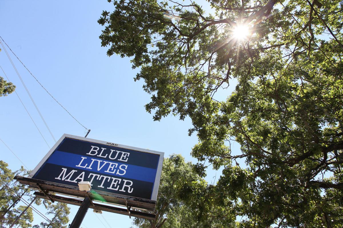 Blue lives matter billboard