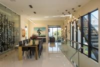 modern dining room tile glass 910 Middle Street
