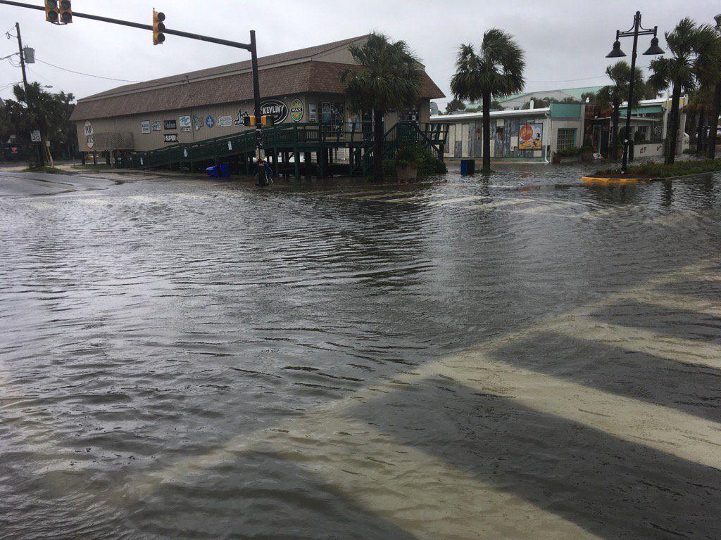 Power is out and road to Folly Beach is shut down after wind storm