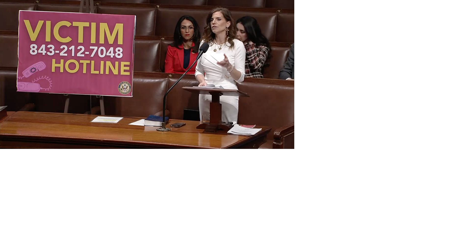 Rep. Nancy Mace addresses Congress during her February 10, 2025 House floor speech