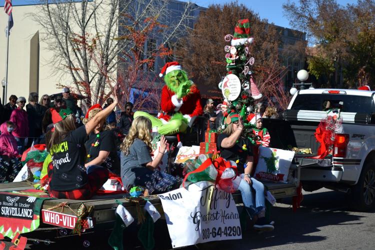 Aiken Christmas Parade Parade watchers lined streets as festive floats