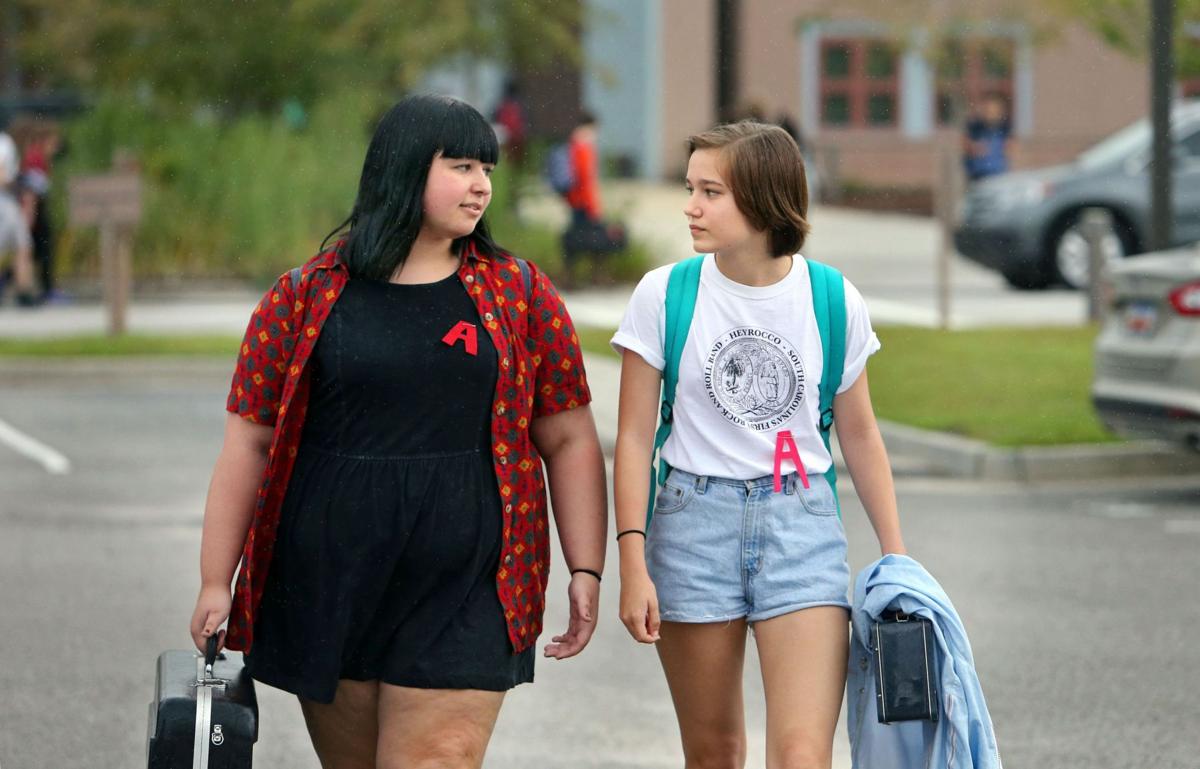 Protest Revives Symbol Of Shame Scarlet Letter Make Point About Dress Code Archives Postandcourier Com
