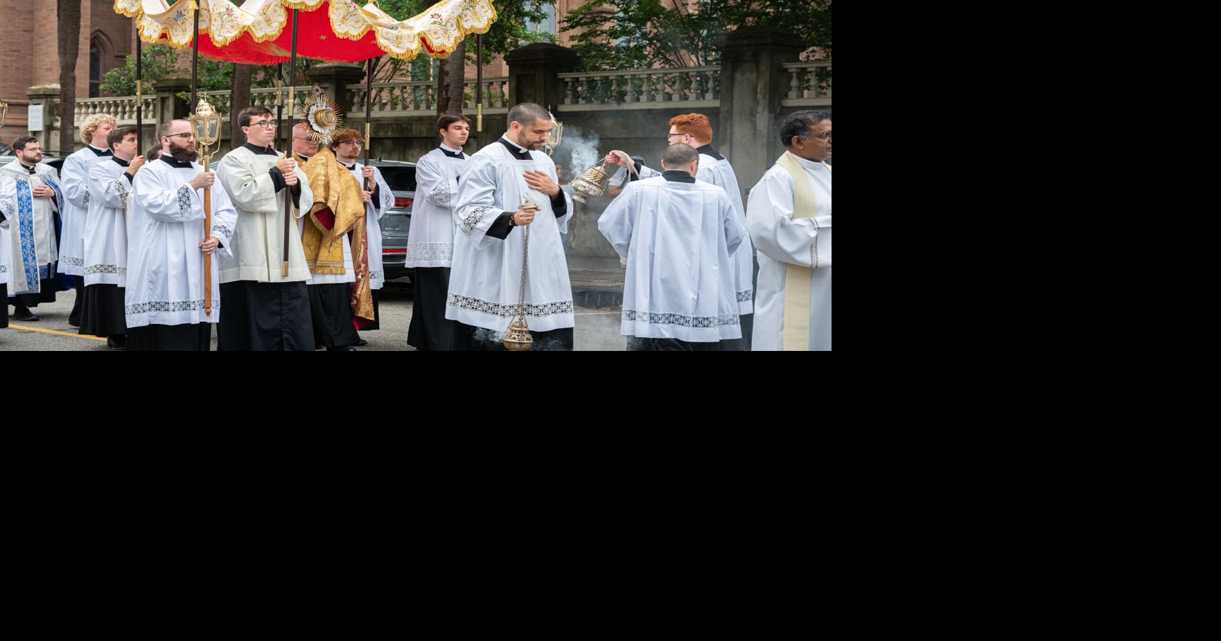 Pilgrims carrying eucharist from Florida to Maine pass through Charleston