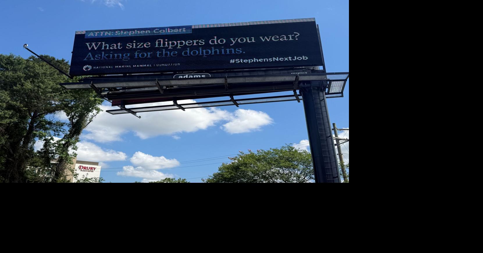 Billboards in SC recruit Colbert for marine biology job