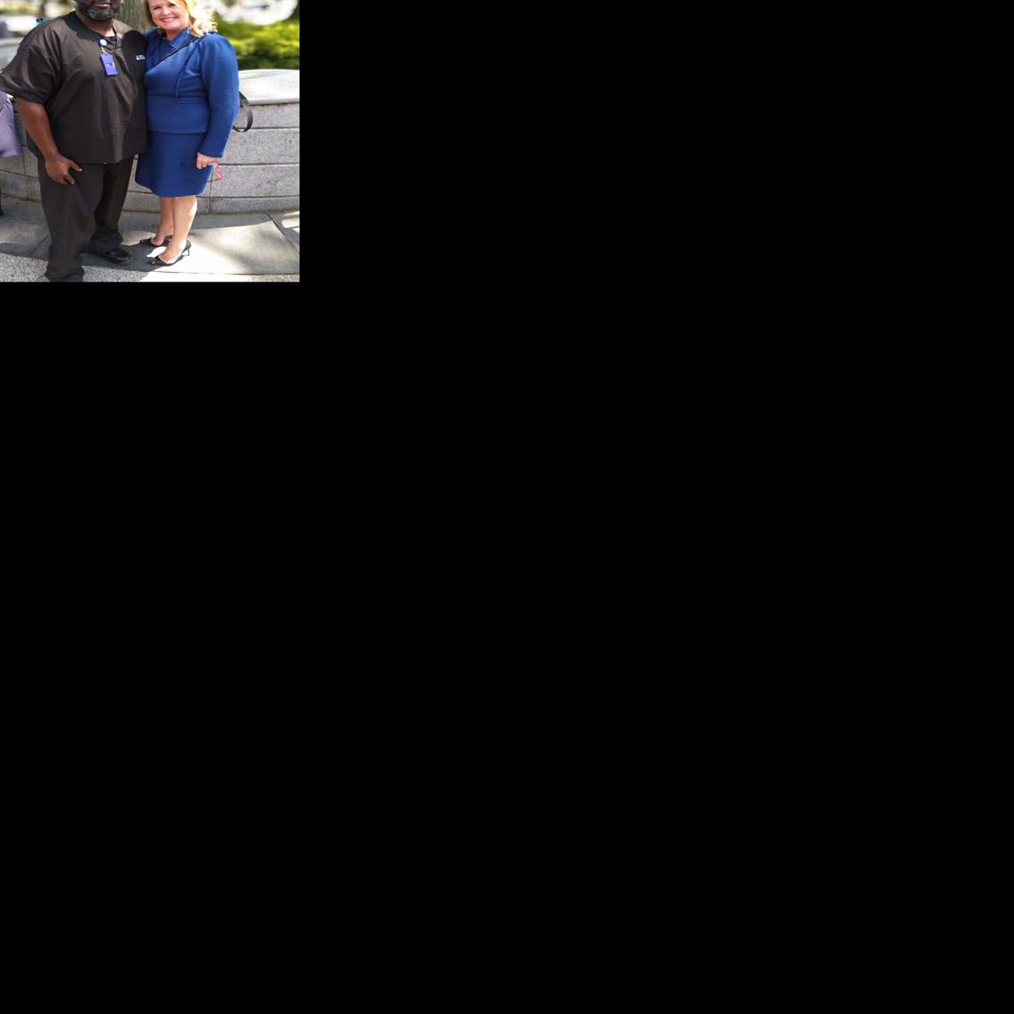 Nephron Pharmaceuticals CEO Lou Kennedy and employee Travis Childs