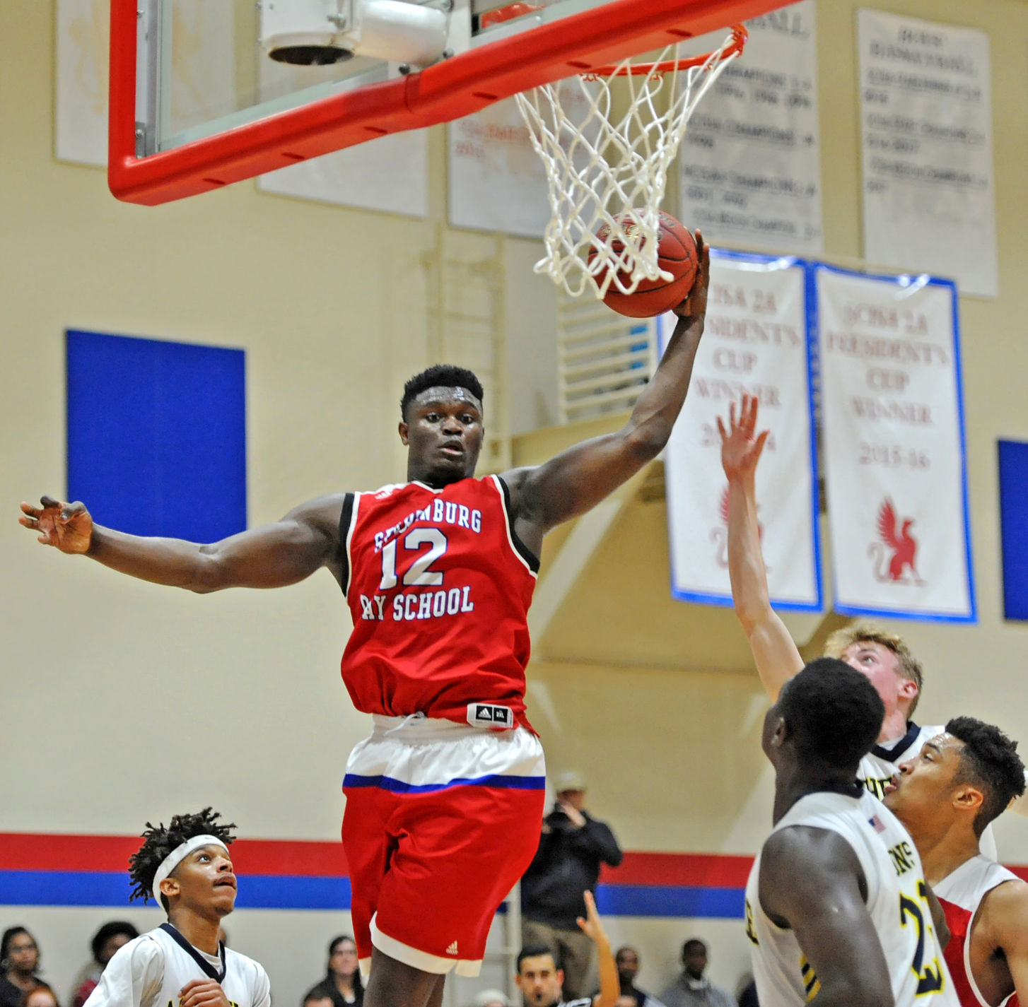 zion williamson high school dunks