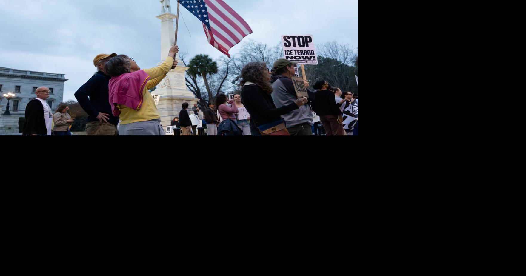 Protesters of latest ICE violence take to Marion Square