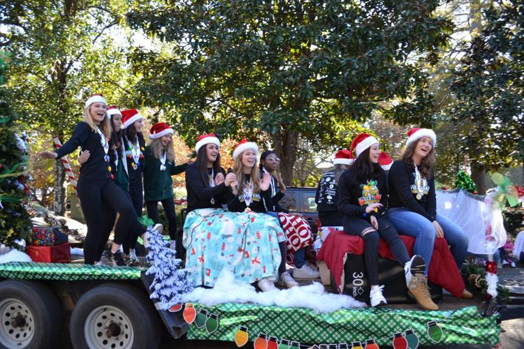 Aiken Christmas Parade Parade watchers lined streets as festive floats