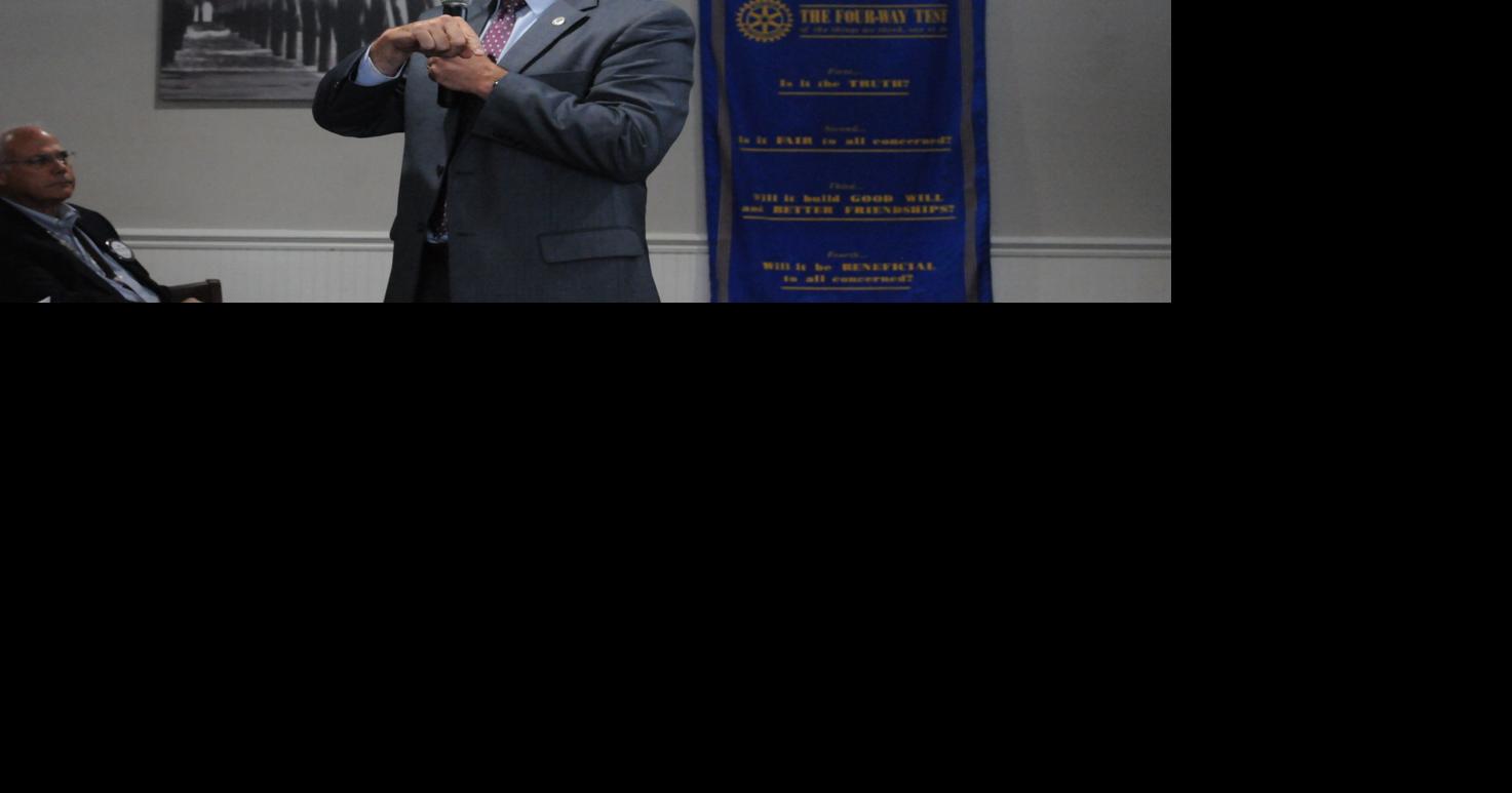 SC Attorney General Alan Wilson visits Rotary Club, speaks on human