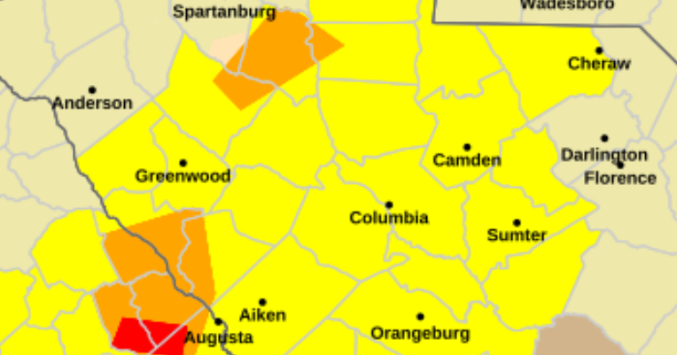 Severe weather in SC: Tornado warning in Midlands, watches in Upstate and Lowcountry