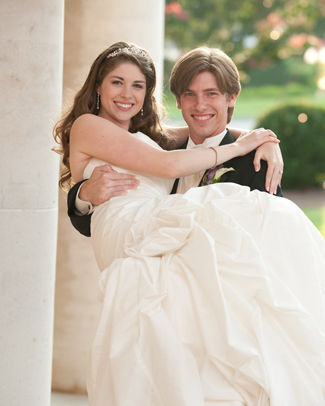 Miss Johnston and Mr. Burt exchange wedding vows June 16 - Columbia Star