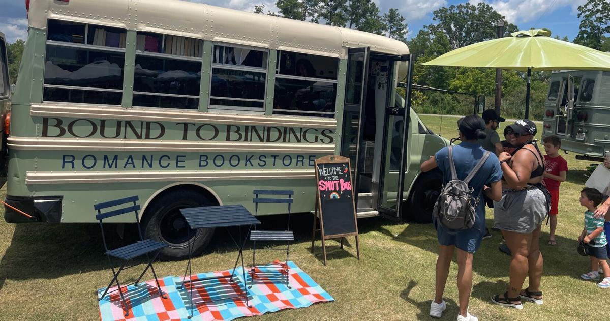 Romance book market heats up North Charleston with mobile store, food and local shops