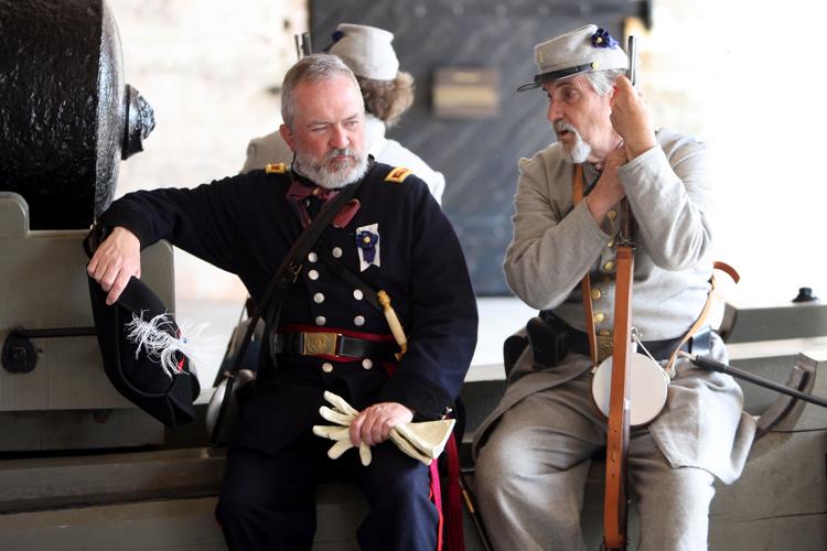 Surrender of Fort Sumter re-enacted