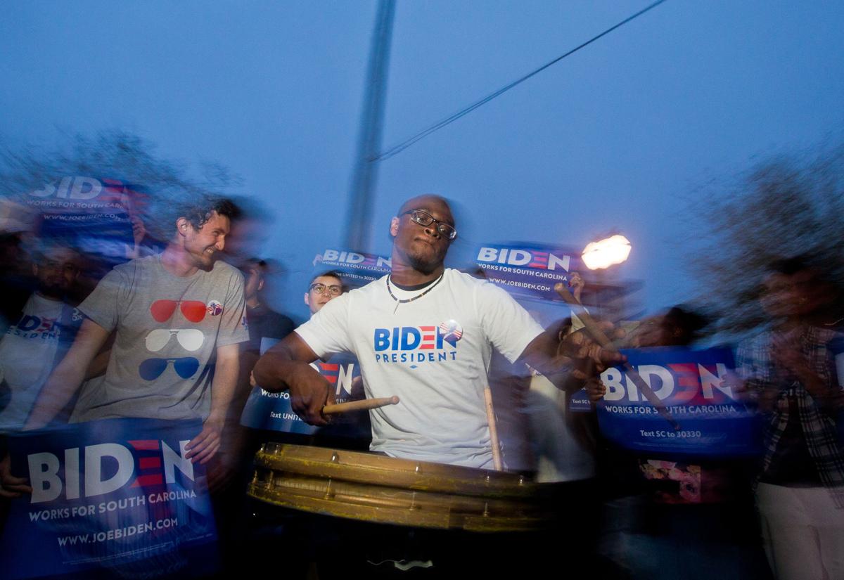 Photos Supporters Outside Of The South Carolina 2020 Debate Photo Galleries Postandcourier Com