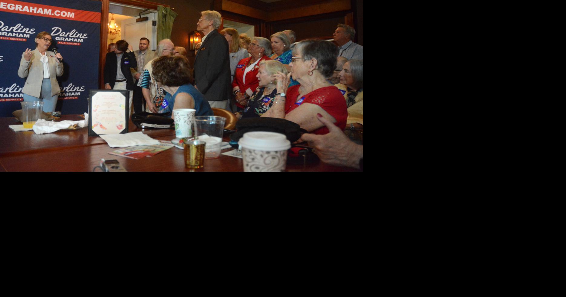 Sen. Darline Graham visits Green Boundary Club in Aiken on final full day of campaign