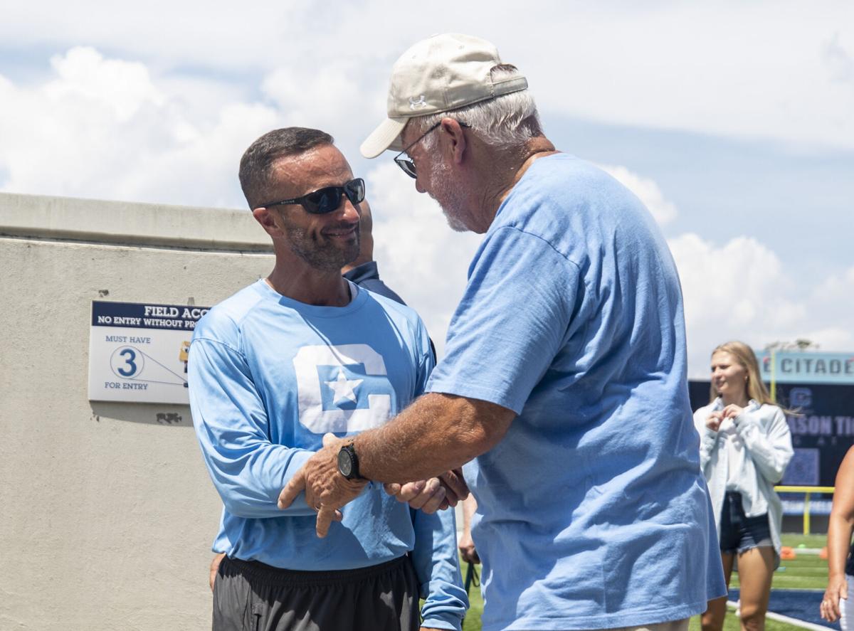 A slimmed down Citadel coach Brent Thompson hopes to gain energy, relieve  stress | Sports 