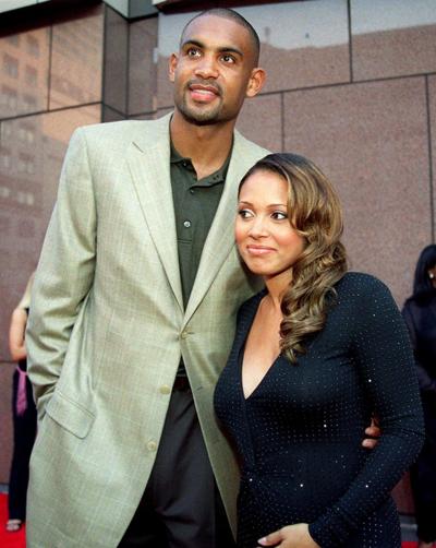    Grant Hill con figo, Moglie Tamia 