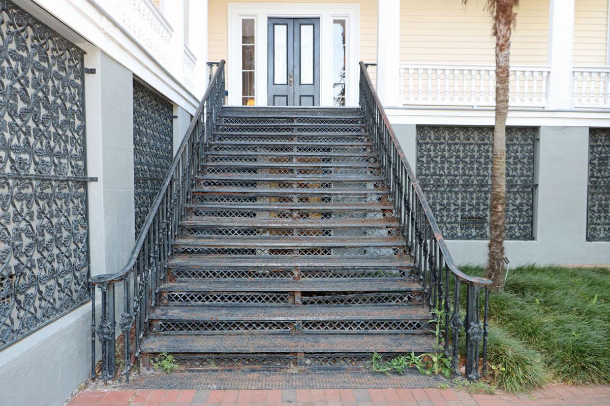 Lace House back stairs