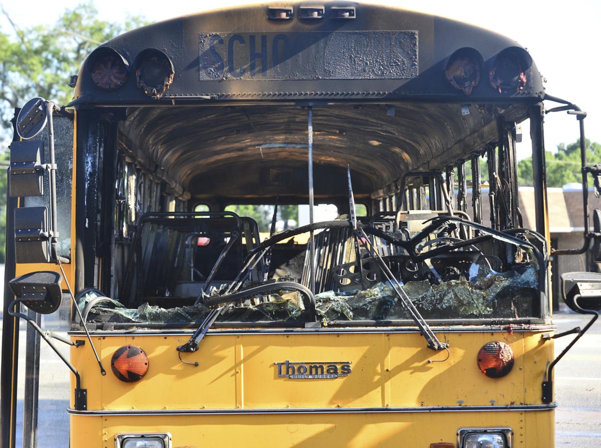 A school bus caught fire in South Carolina, and all 56 students on