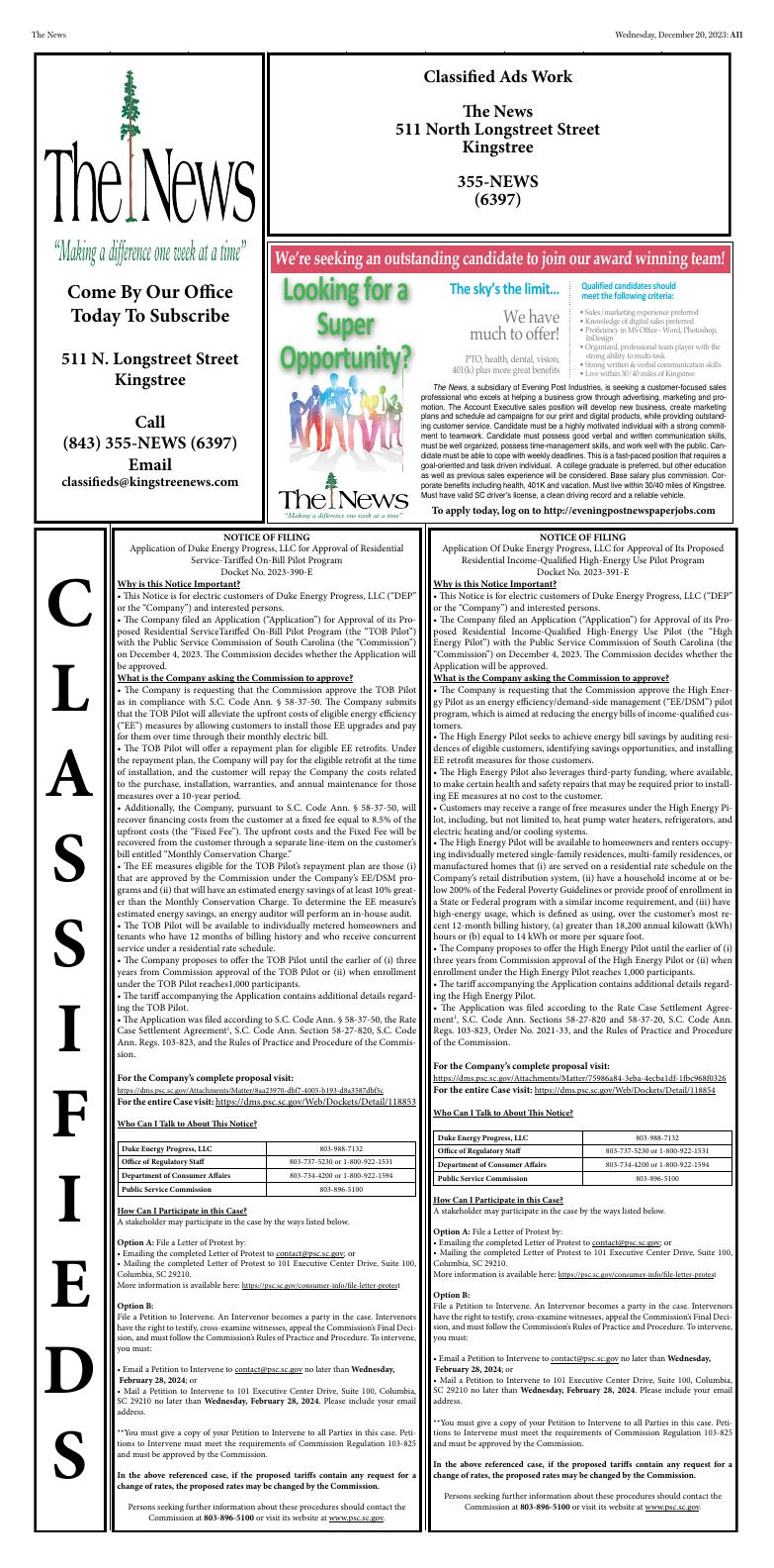 Page A12 Kingstree News EPaper