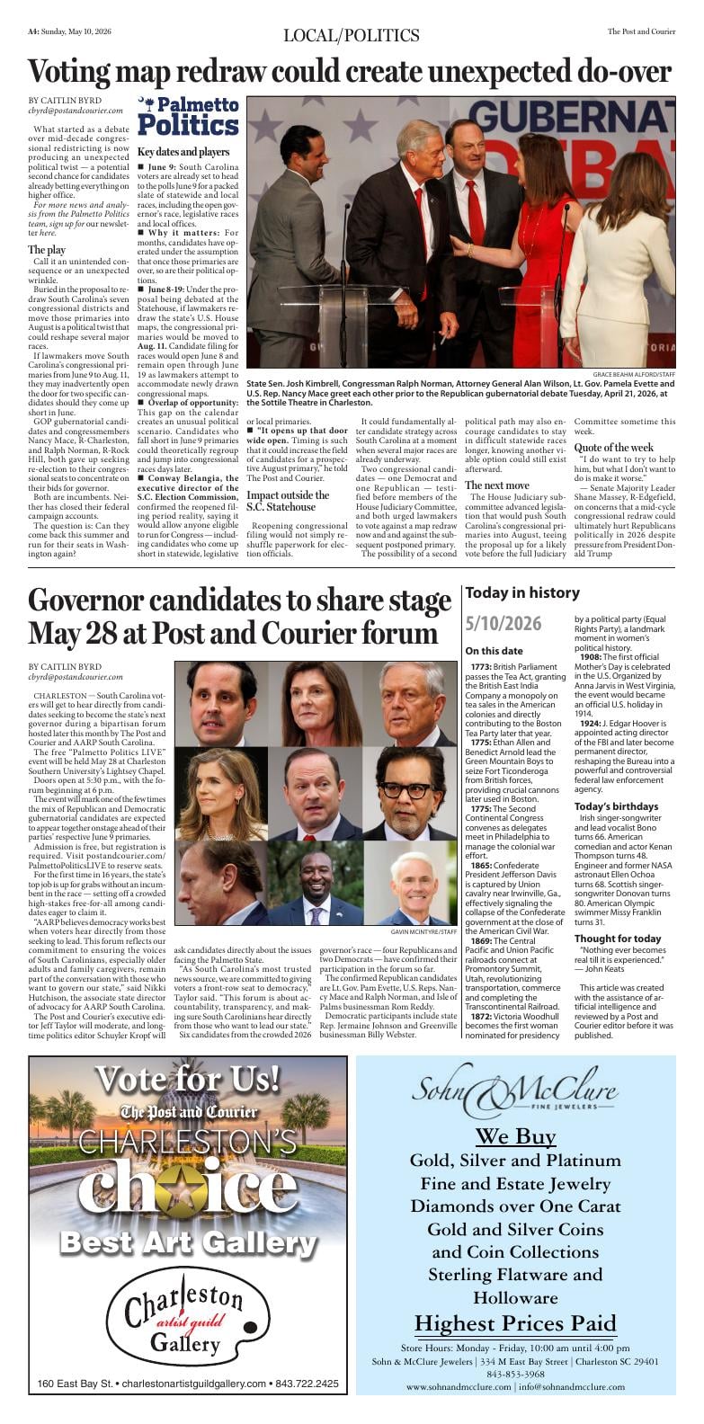 Page A4 | E‑Paper – The Post and Courier | Full Digital SC’s Top Newspaper