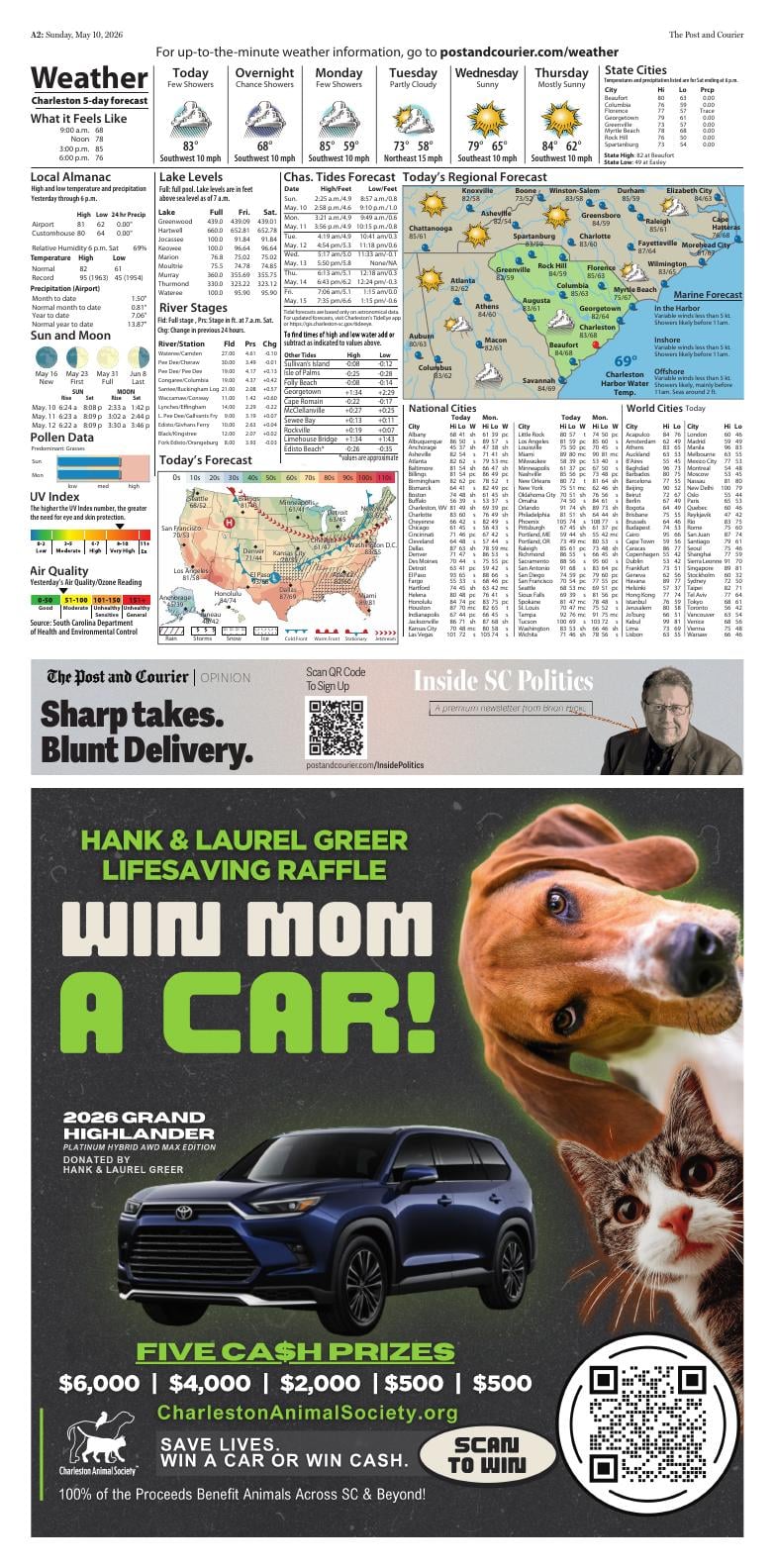 Page A2 | E‑Paper – The Post and Courier | Full Digital SC’s Top Newspaper