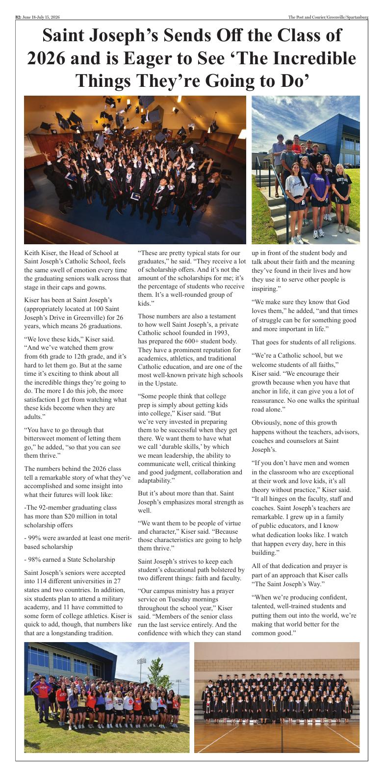 Page B1 | Post and Courier Greenville Monthly Edition