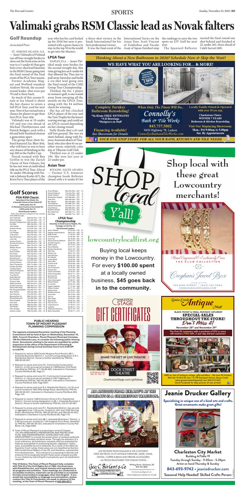 Page B11 | E‑Paper – The Post and Courier | Full Digital SC’s Top Newspaper