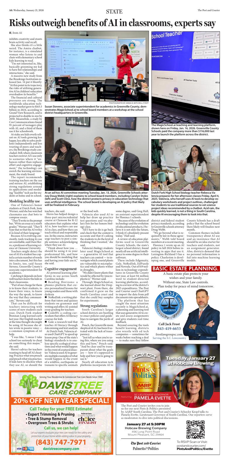Page A6 | E‑Paper – The Post and Courier | Full Digital SC’s Top Newspaper