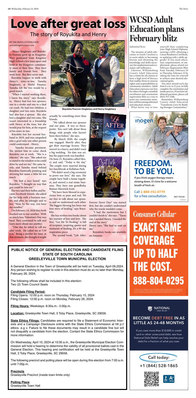 Page A8 Kingstree News EPaper