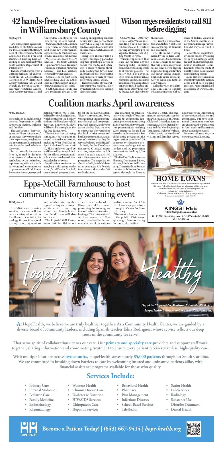 Page A3 | Kingstree News E-Paper