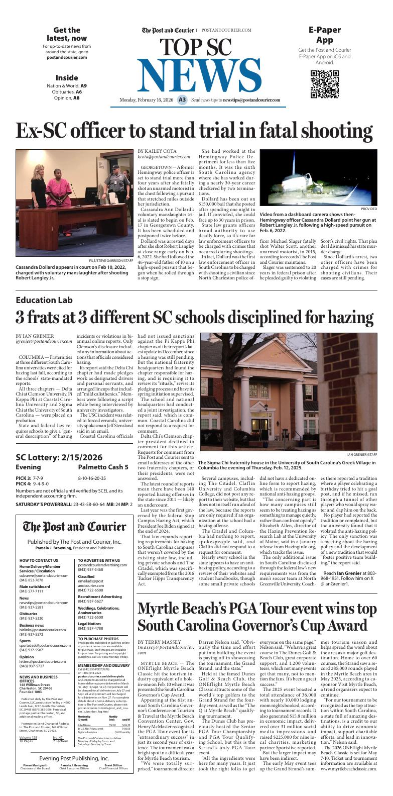 Page A2 | E‑Paper – The Post and Courier | Full Digital SC’s Top Newspaper