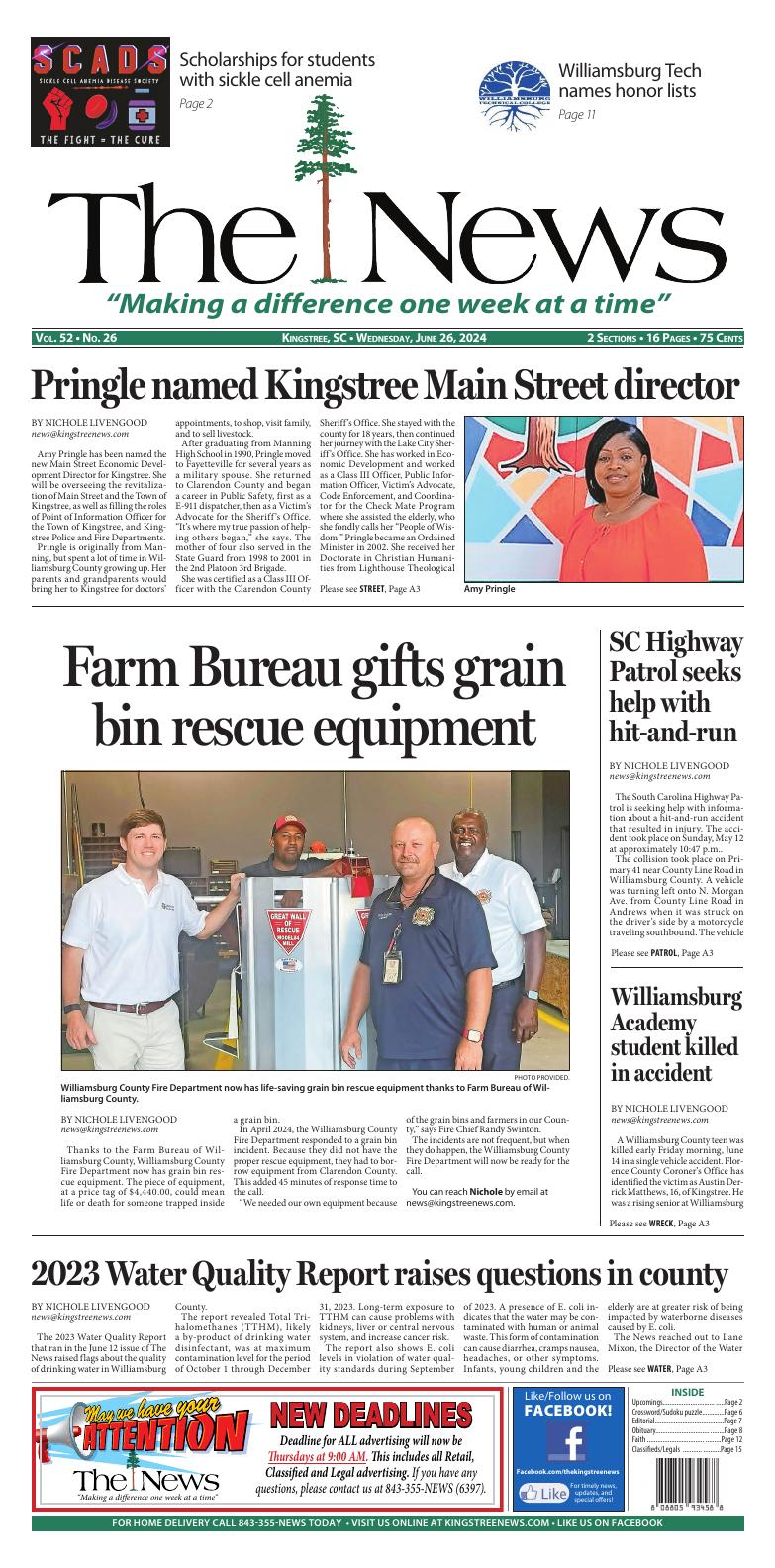 Page A1 Kingstree News EPaper