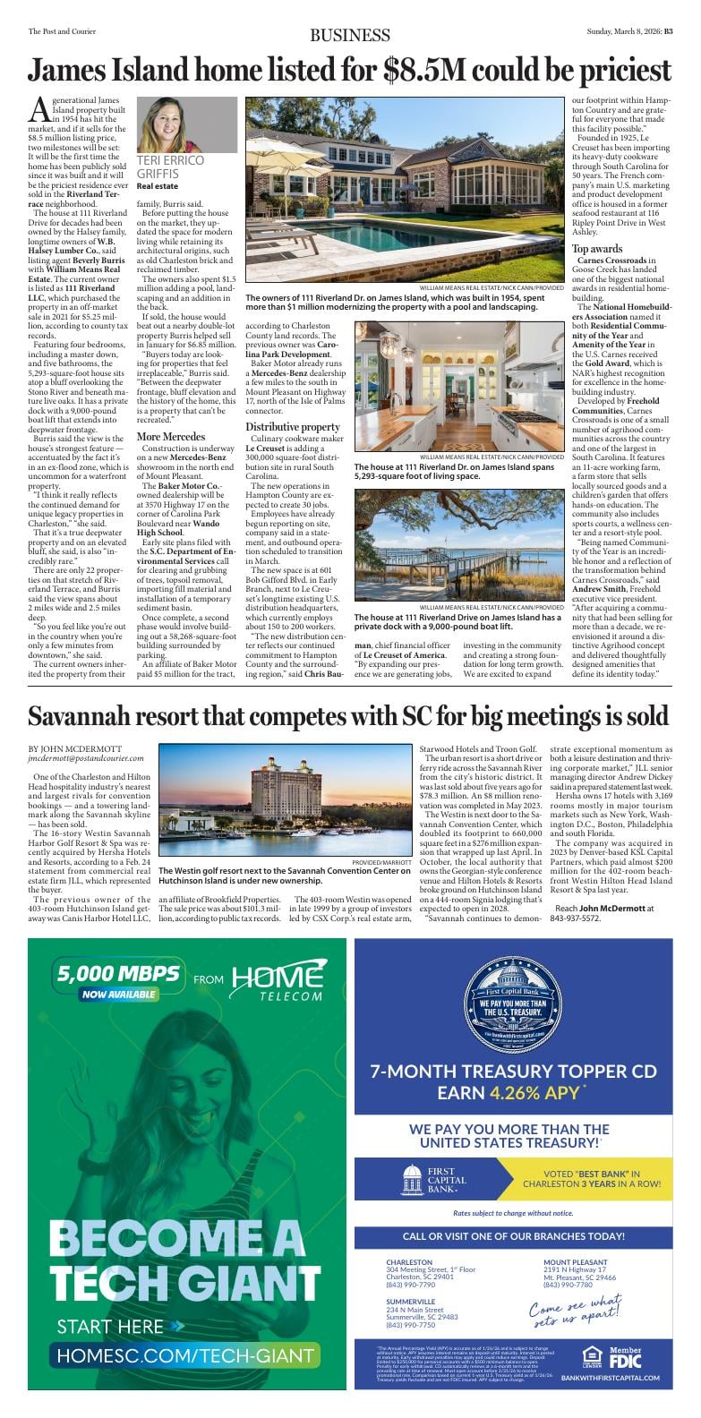 Page B3 | E‑Paper – The Post and Courier | Full Digital SC’s Top Newspaper