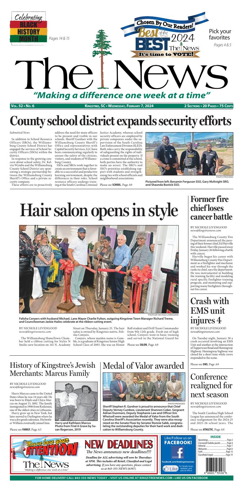 Page A1 Kingstree News EPaper