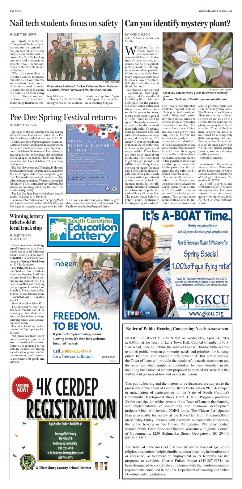 Page A10 | Kingstree News E-Paper | postandcourier.com