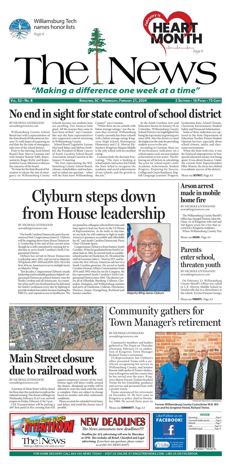 Page A1 Kingstree News EPaper