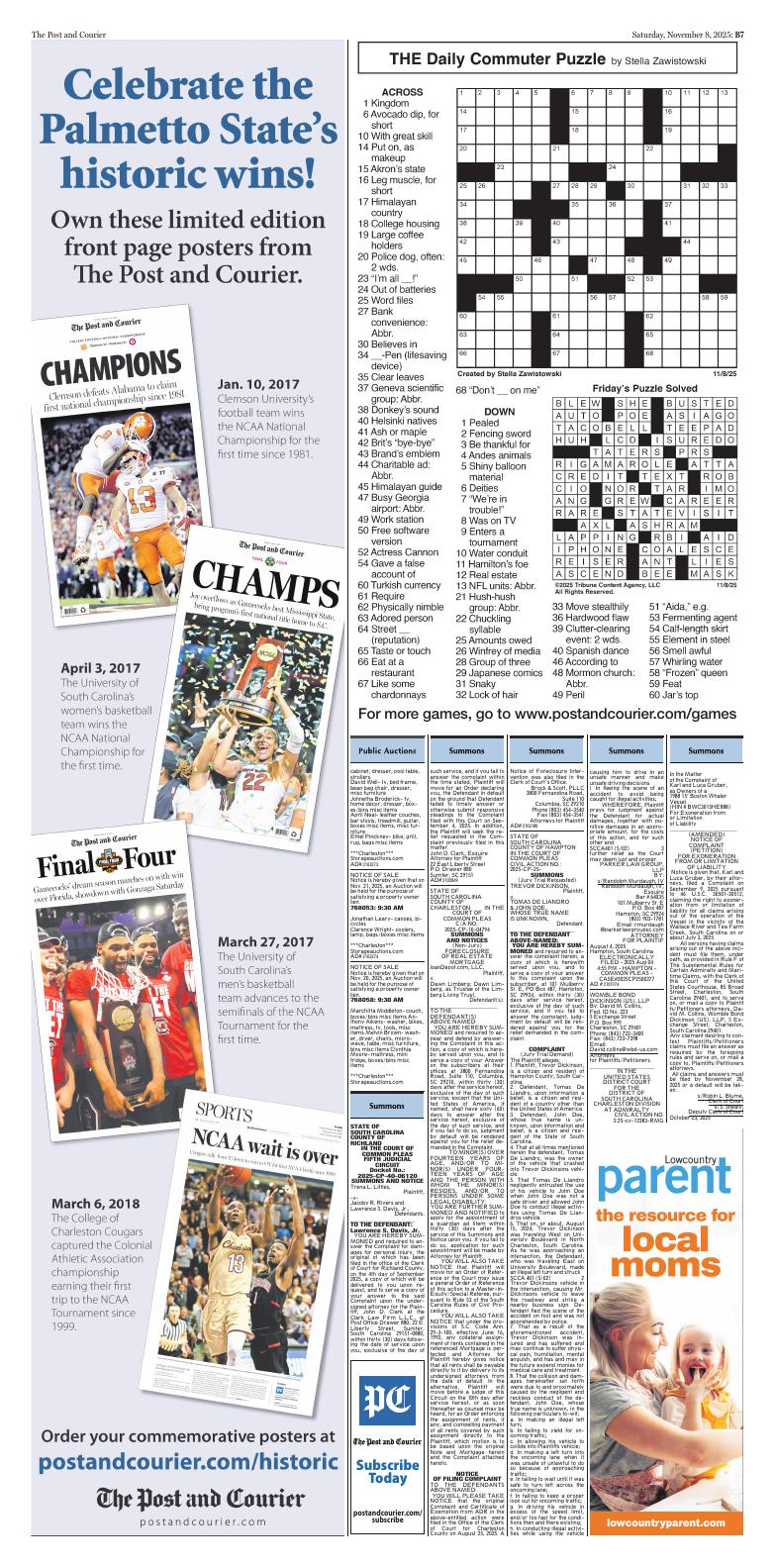 Page B7 | E‑Paper – The Post and Courier | Full Digital SC’s Top Newspaper