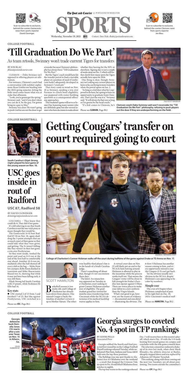 Page B11 | E‑Paper – The Post and Courier | Full Digital SC’s Top Newspaper