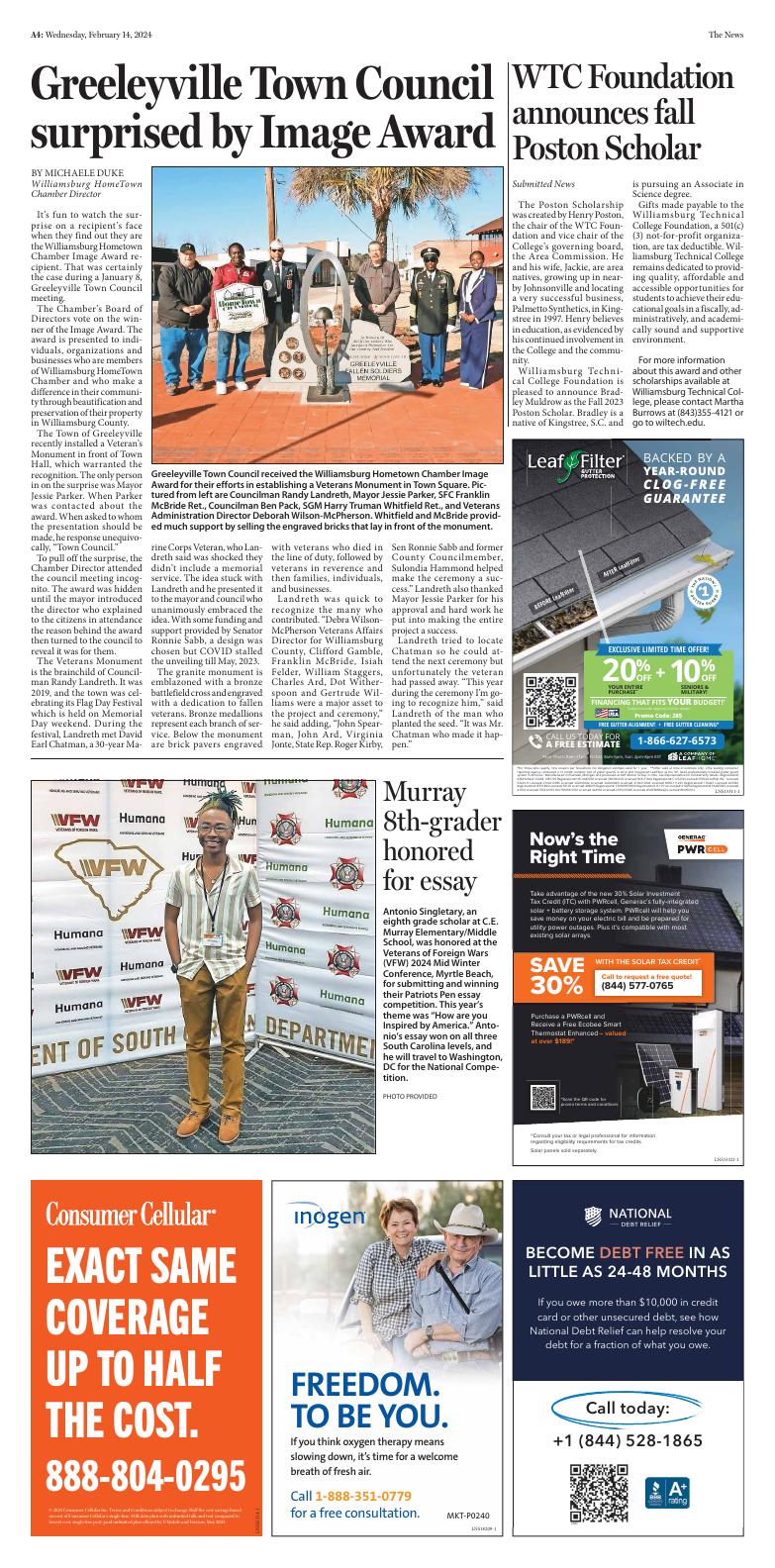 Page A4 Kingstree News EPaper