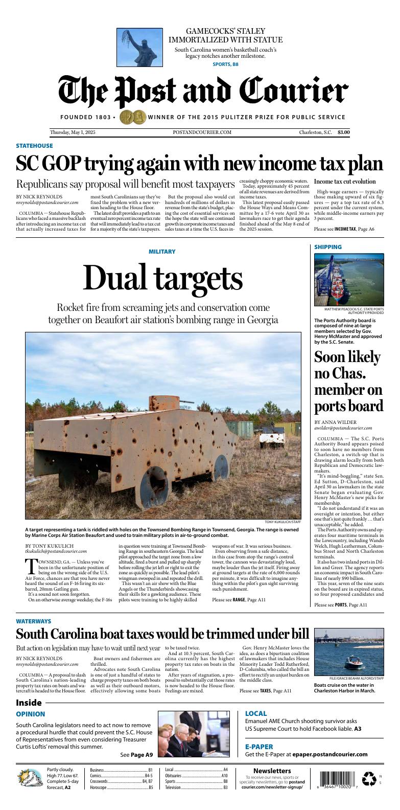 Page A1 | E‑Paper – The Post and Courier | Full Digital SC’s Top Newspaper