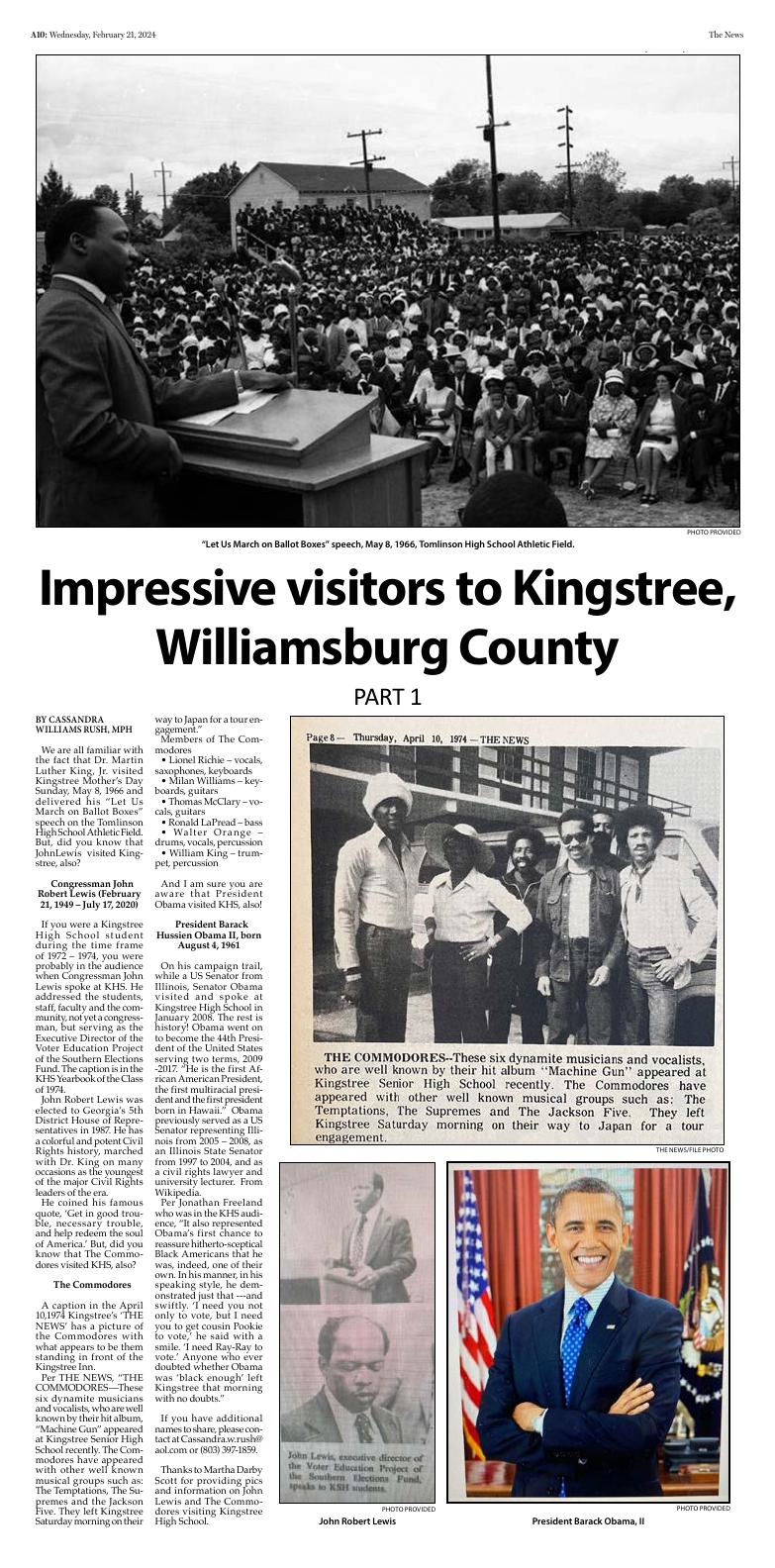 Page A10 Kingstree News EPaper